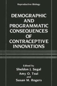 cover of the book Demographic and Programmatic Consequences of Contraceptive Innovations