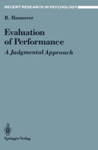 cover of the book Evaluation of Performance: A Judgmental Approach