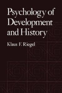 cover of the book Psychology of Development and History