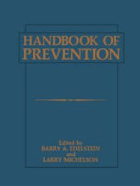 cover of the book Handbook of Prevention