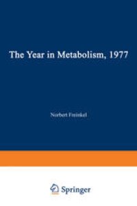 cover of the book The Year in Metabolism 1977