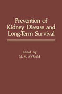 cover of the book Prevention of Kidney Disease and Long-Term Survival