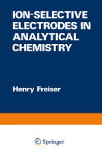 cover of the book Ion-Selective Electrodes in Analytical Chemistry