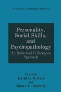 cover of the book Personality, Social Skills, and Psychopathology: An Individual Differences Approach