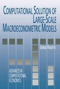 cover of the book Computational Solution of Large-Scale Macroeconometric Models