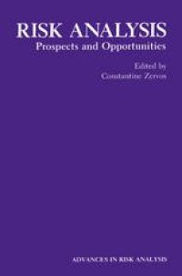 cover of the book Risk Analysis: Prospects and Opportunities