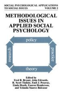 cover of the book Methodological Issues in Applied Social Psychology