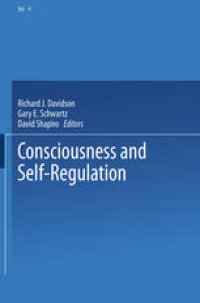 cover of the book Consciousness and Self-Regulation