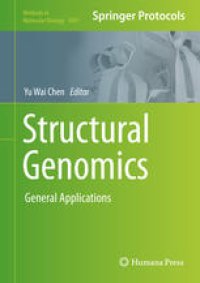 cover of the book Structural Genomics: General Applications