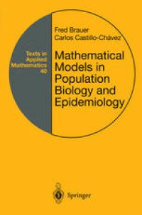 cover of the book Mathematical Models in Population Biology and Epidemiology