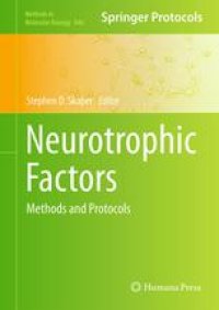 cover of the book Neurotrophic Factors: Methods and Protocols