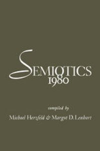 cover of the book Semiotics 1980