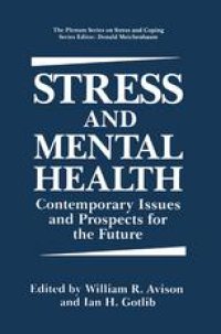 cover of the book Stress and Mental Health: Contemporary Issues and Prospects for the Future