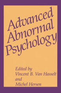 cover of the book Advanced Abnormal Psychology