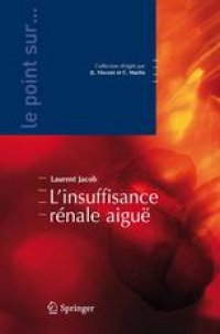 cover of the book L’insuffisance rénale aiguë