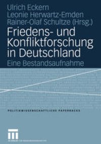 cover of the book Friedens- und Konfliktforschung in Deutschland: Eine Bestandsaufnahme