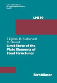 cover of the book Limit State of the Plate Elements of Steel Structures