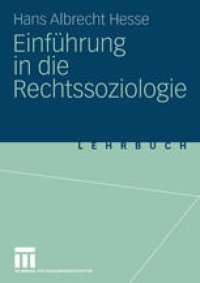 cover of the book Einführung in die Rechtssoziologie