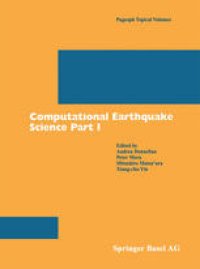 cover of the book Computational Earthquake Science Part I