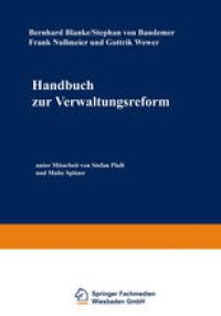 cover of the book Handbuch zur Verwaltungsreform