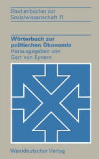 cover of the book Wörterbuch zur politischen Ökonomie