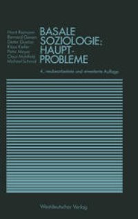 cover of the book Basale Soziologie: Hauptprobleme