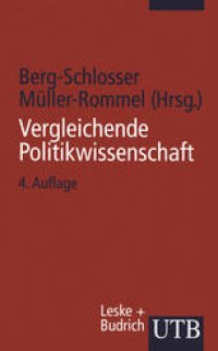 cover of the book Vergleichende Politikwissenschaft