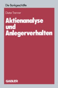 cover of the book Aktienanalyse und Anlegerverhalten