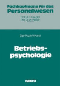 cover of the book Betriebspsychologie