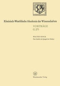 cover of the book Das Gedicht als Spiegel der Dichter: Zur Geschichte des deutschen poetologischen Gedichts