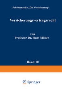 cover of the book Versicherungsvertragsrecht