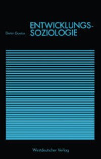 cover of the book Entwicklungssoziologie