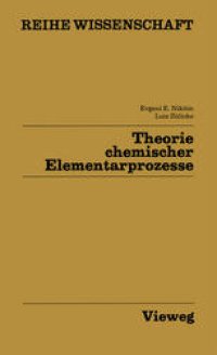 cover of the book Theorie chemischer Elementarprozesse