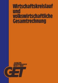 cover of the book Wirtschaftskreislauf und volkswirtschaftliche Gesamtrechnung