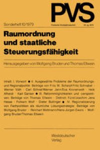 cover of the book Raumordnung und staatliche Steuerungsfähigkeit