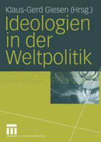 cover of the book Ideologien in der Weltpolitik