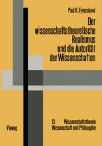 cover of the book Der wissenschaftstheoretische Realismus und die Autorität der Wissenschaften