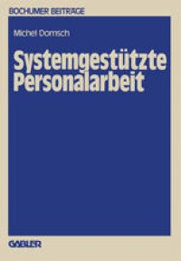 cover of the book Systemgestützte Personalarbeit