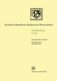 cover of the book Perspektiven der Wirtschaftsethik: 401. Sitzung am 16. April 1997 in Düsseldorf