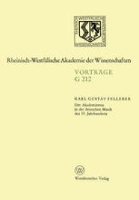 cover of the book Der Akademismus in der deutschen Musik des 19. Jahrhunderts