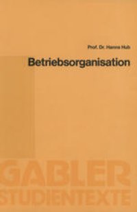 cover of the book Betriebsorganisation