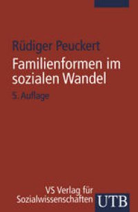 cover of the book Familienformen im sozialen Wandel