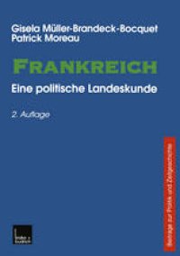 cover of the book Frankreich: Eine politische Landeskunde Beiträge zu Politik und Zeitgeschichte