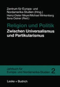 cover of the book Religion und Politik Zwischen Universalismus und Partikularismus