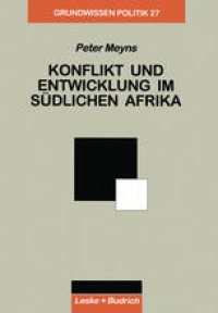 cover of the book Konflikt und Entwicklung im Südlichen Afrika