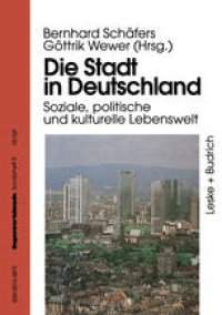 cover of the book Die Stadt in Deutschland: Aktuelle Entwicklung und Probleme