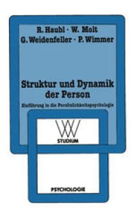 cover of the book Struktur und Dynamik der Person: Einführung in die Persönlichkeitspsychologie