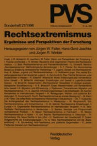 cover of the book Rechtsextremismus: Ergebnisse und Perspektiven der Forschung