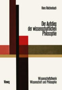 cover of the book Der Aufstieg der Wissenschaftlichen Philosophie