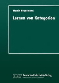 cover of the book Lernen von Kategorien